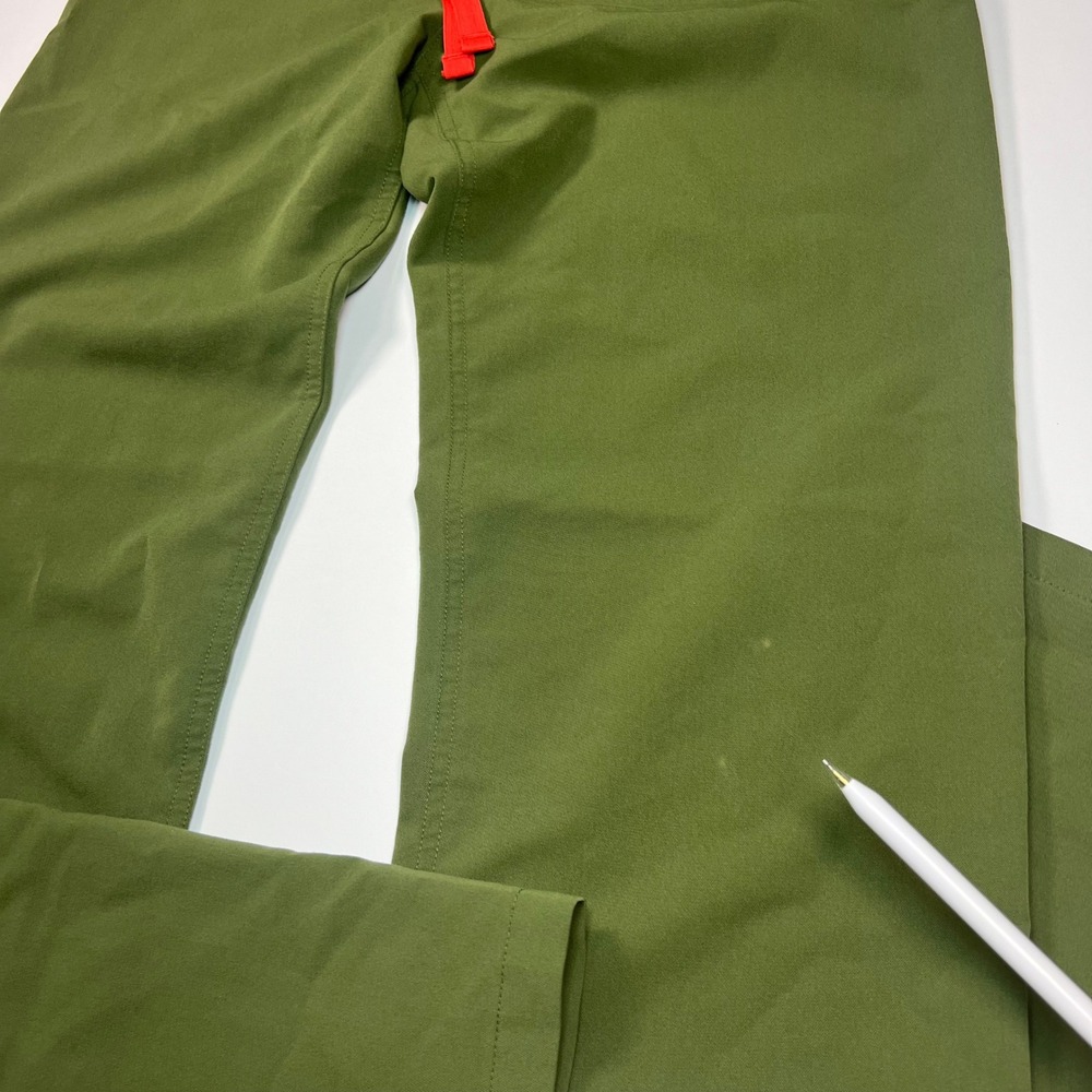FIGS Scrub Pants Women XS Olive Green Straight Leg Red Drawstring - Picture 7 of 10